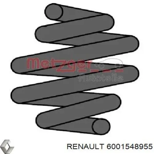 6001548955 Renault (RVI) пружина задня
