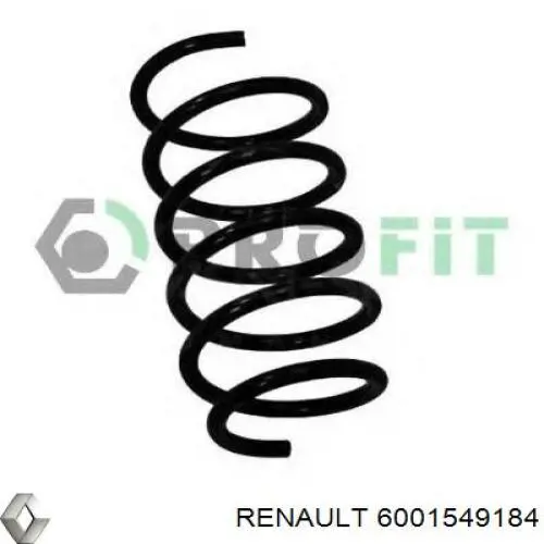 Пружина передня Renault (RVI) 6001549184 ціна, від 30.05 USD