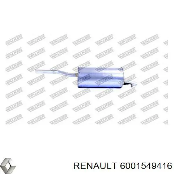 Купити 6001549416 Renault (RVI) Вихлоп