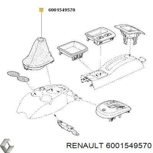  Чохол на важіль перемикання Renault LOGAN 1