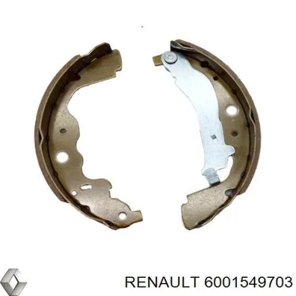 Колодки гальмові задні, барабанні 6001549703 Renault (RVI)
