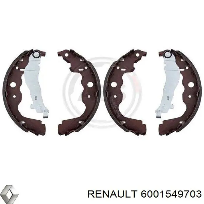 Колодки гальмові задні, барабанні 6001549703 Renault (RVI)