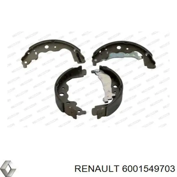 Колодки гальмові задні, барабанні Renault (RVI) 6001549703 ціна, від 24.20 USD
