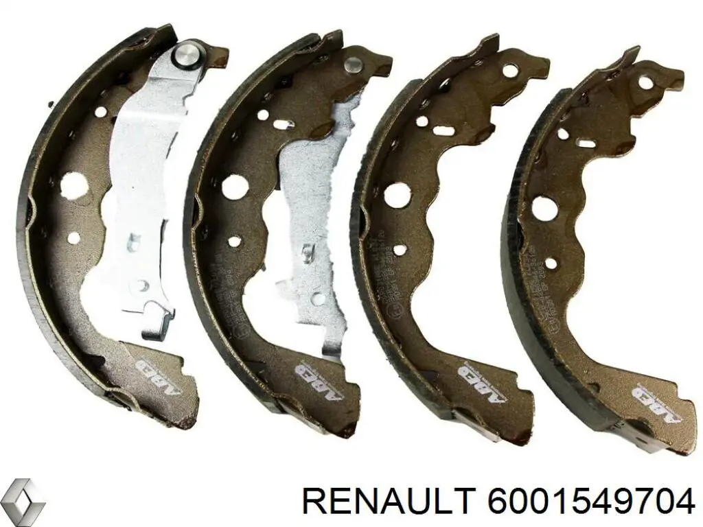 6001549704 Renault (RVI) колодки гальмівні задні барабанні, в зборі з циліндруми, комплект