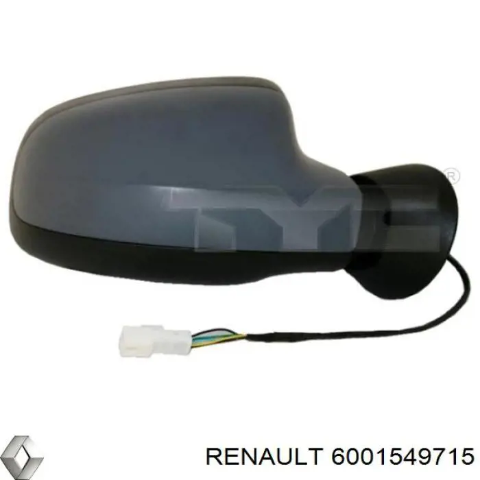 Накладка дзеркала заднього виду, права 6001549715 Renault (RVI)