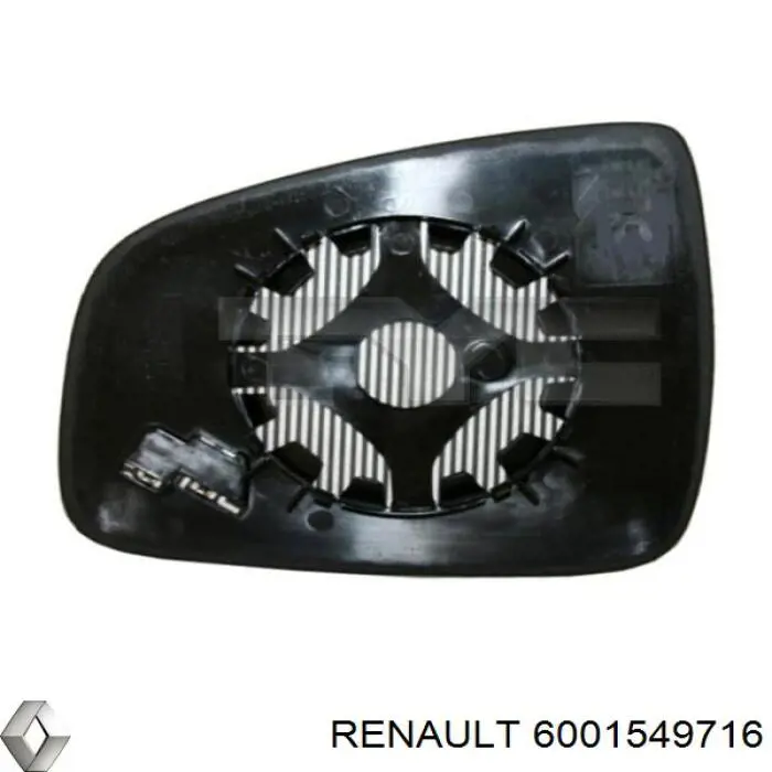 Купити 6001549716 Renault (RVI) Дзеркальний елемент дзеркала заднього виду, лівого