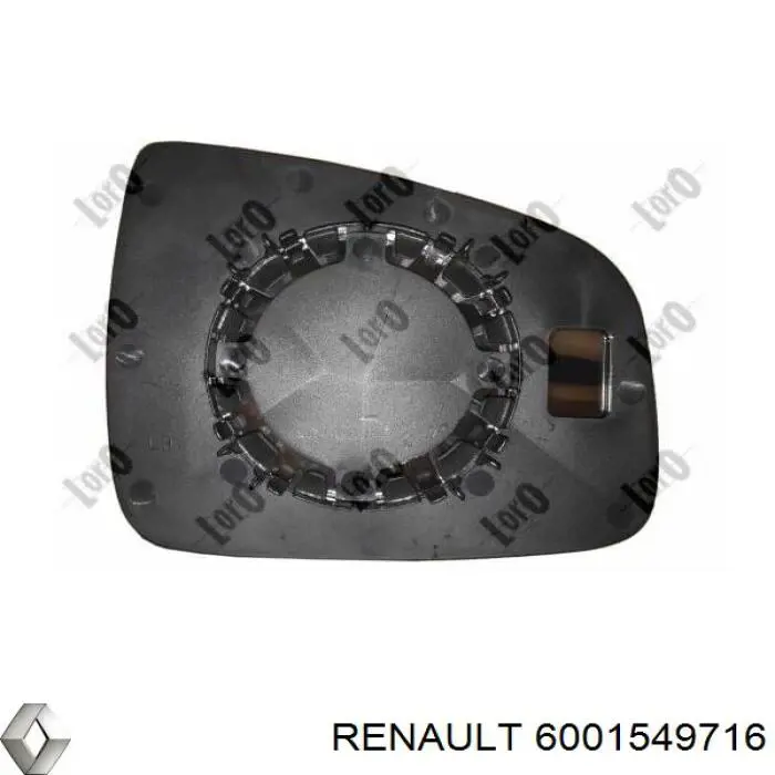 6001549716 Renault (RVI) дзеркальний елемент дзеркала заднього виду, лівого