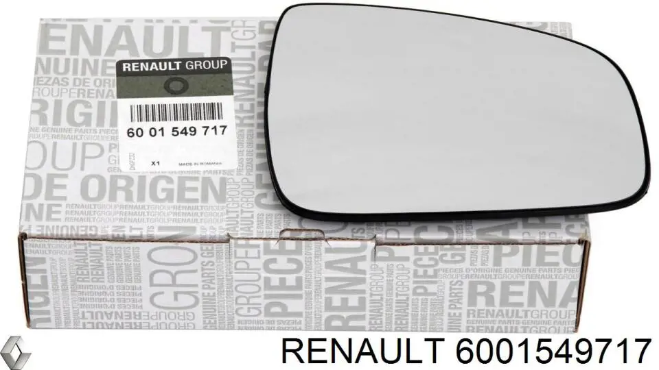 Купити 6001549717 Renault (RVI) Скло дзеркала заднього виду, правого