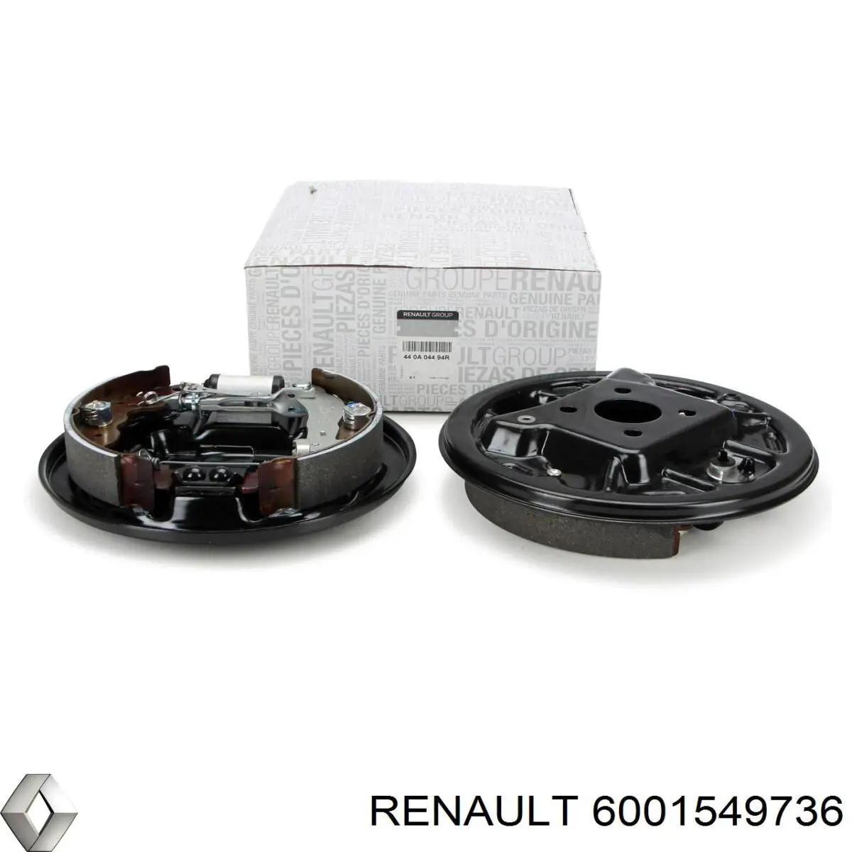 Купити 6001549736 Renault (RVI) Колодки гальмівні задні барабанні, в зборі з циліндруми, комплект