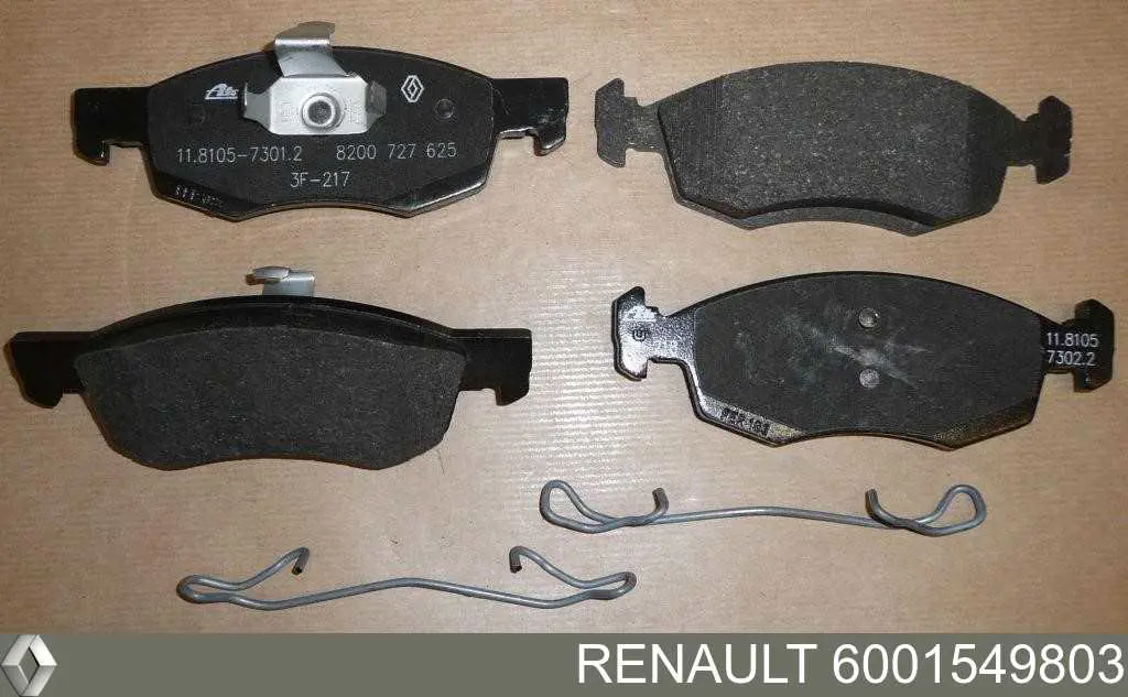 Гальмівні колодки Renault (RVI) 6001549803 ціна, від 25.10 USD