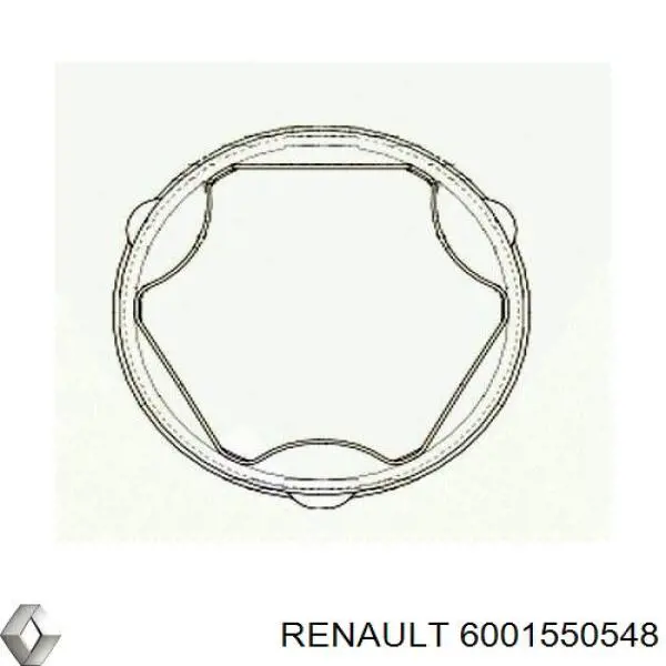 Пильник гранати внутрішній, передній півосі Renault (RVI) 6001550548 ціна, від 13.92 USD