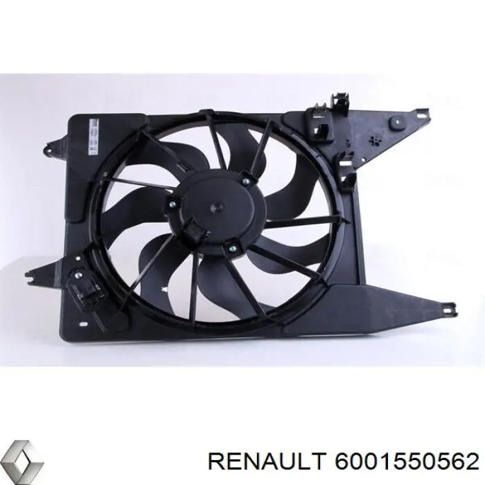 Купити 6001550562 Renault (RVI) Дифузор радіатора охолодження, в зборі з двигуном і крильчаткою