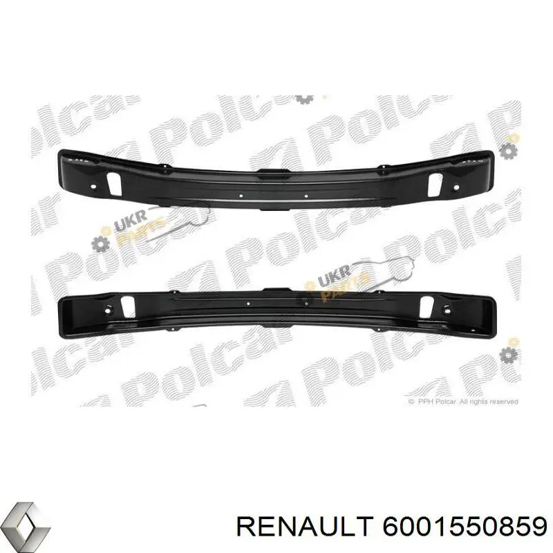 Підсилювач бампера переднього 6001550859 Renault (RVI)