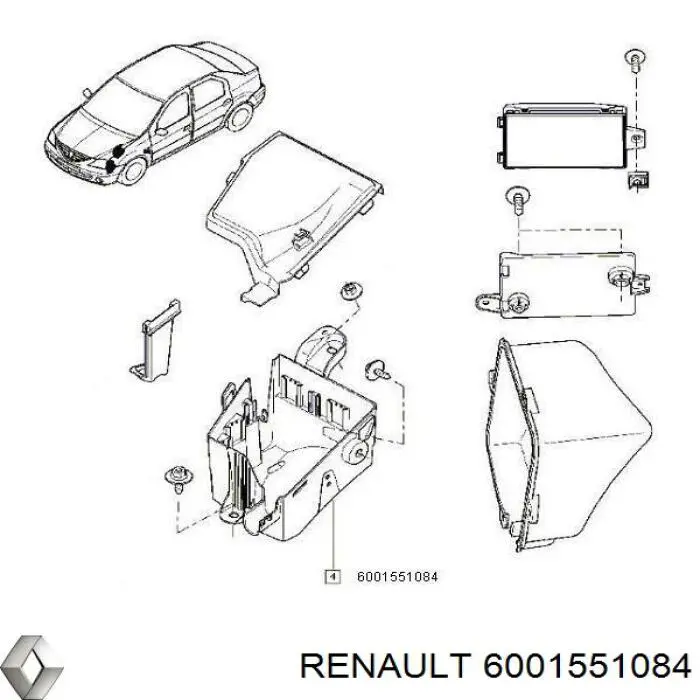 Блок запобіжників Renault LOGAN 1 1105 (KS) (Рено Логан)
