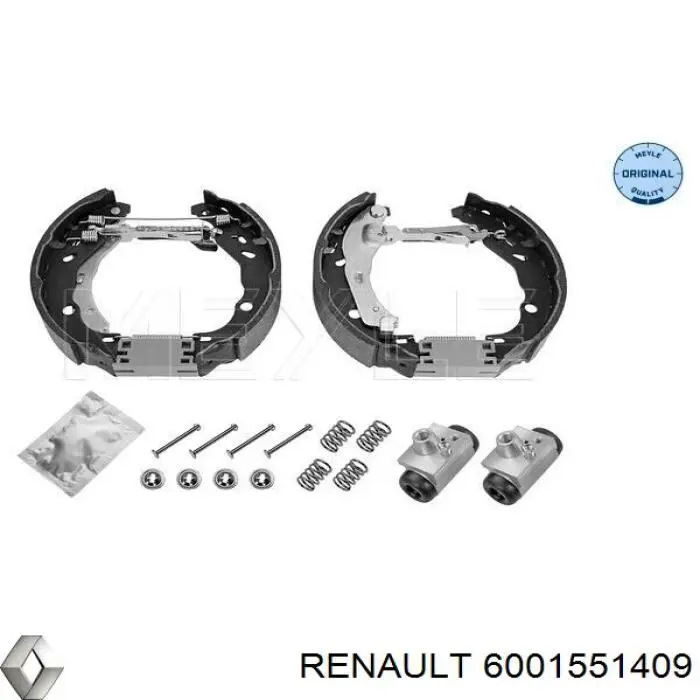 Колодки гальмові задні, барабанні Renault (RVI) 6001551409 ціна, від 18.45 USD