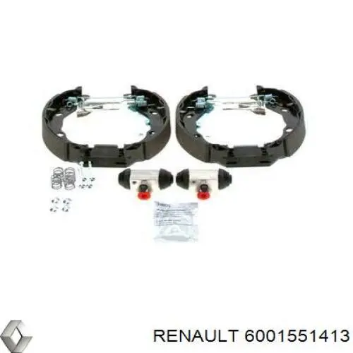 Колодки гальмові задні, барабанні Renault (RVI) 6001551413 ціна, від 18.52 USD