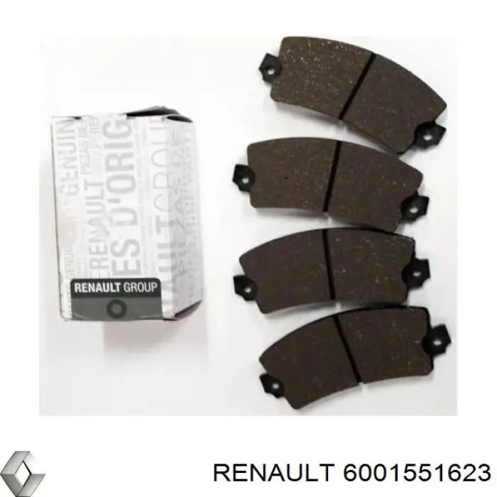 Гальмівні колодки Renault (RVI) 6001551623 ціна, від 17.42 USD