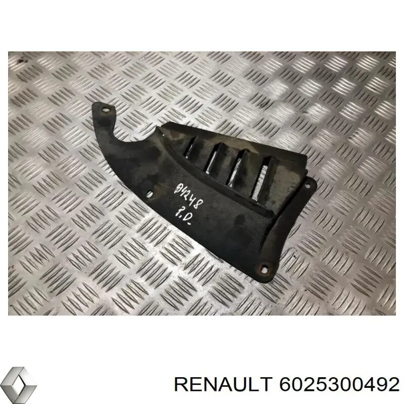 Бризковик переднього бампера, правий Renault (RVI) 6025300492 ціна, від 5.14 USD