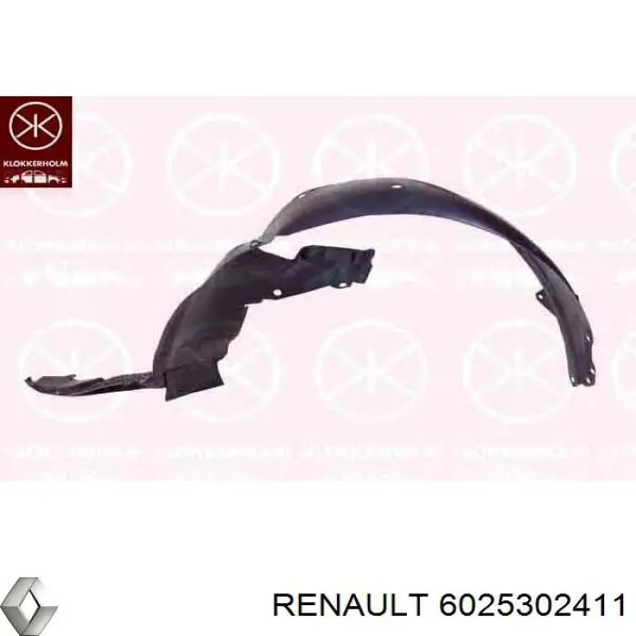 Підкрилок переднього крила, лівий передній Renault (RVI) 6025302411 ціна, від 13.10 USD