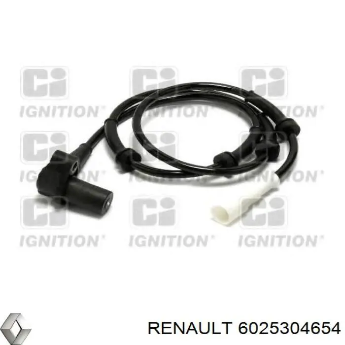 Датчик антиблокувальної системи гальмування Renault (RVI) 6025304654 ціна, від 24.36 USD