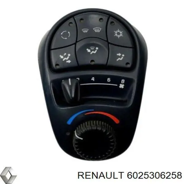 Регулятор вентилятора обігрівача Renault (RVI) 6025306258 ціна, від 28.22 USD