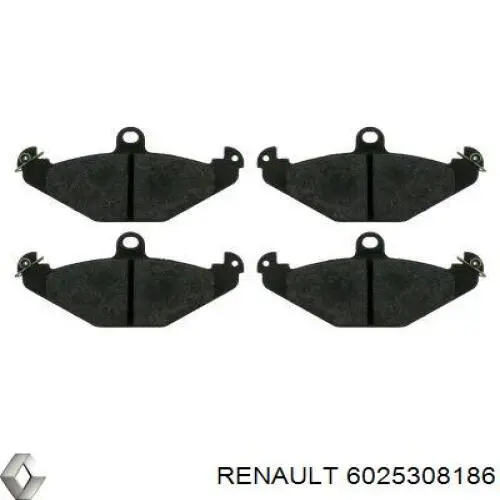 6025308186 Renault (RVI) колодки гальмові задні, дискові