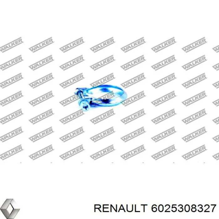 6025308327 Renault (RVI) кронштейн/хомут глушника, передній