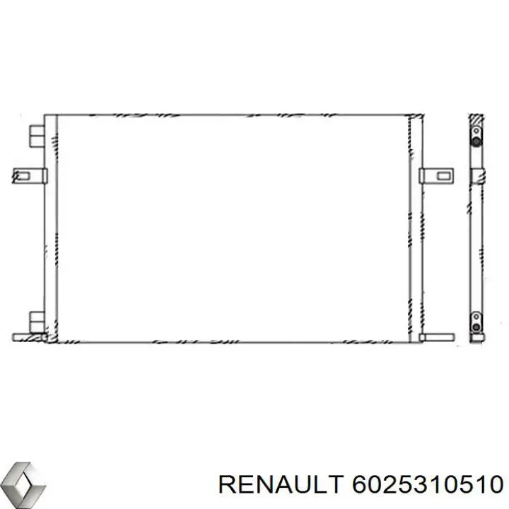 Конденсатор кондиціонера Renault (RVI) 6025310510 ціна, від 31.74 USD