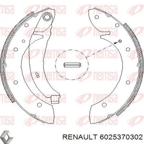 Гальма робочі задні ножні і гальмівні барабани Renault (RVI) 6025370302