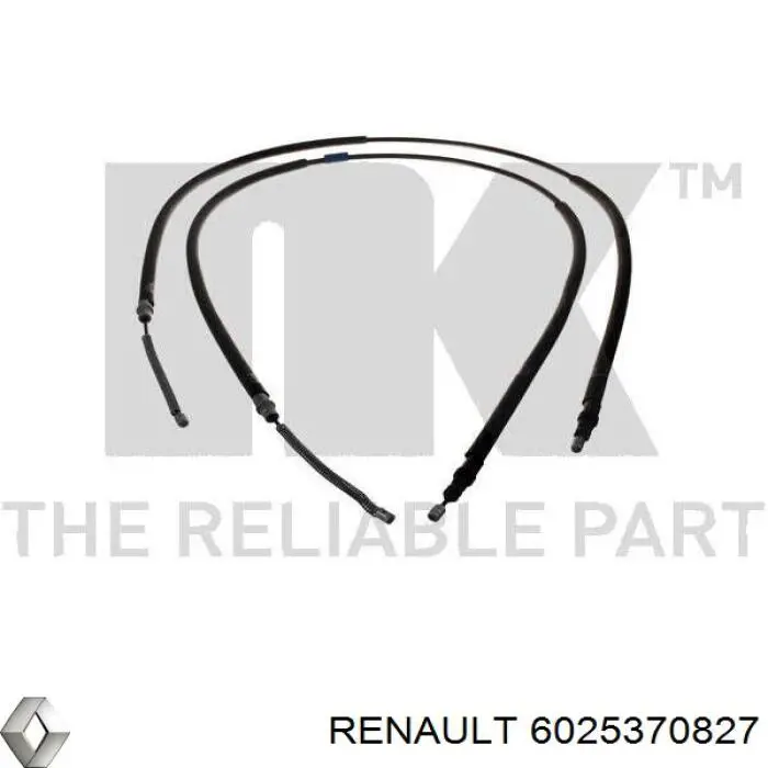 Трос ручного гальма задній, правий/лівий Renault (RVI) 6025370827 ціна, від 20.10 USD