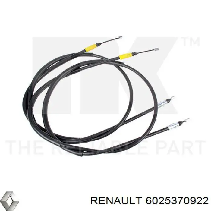 Трос ручного гальма задній, правий/лівий Renault (RVI) 6025370922 ціна, від 28.49 USD