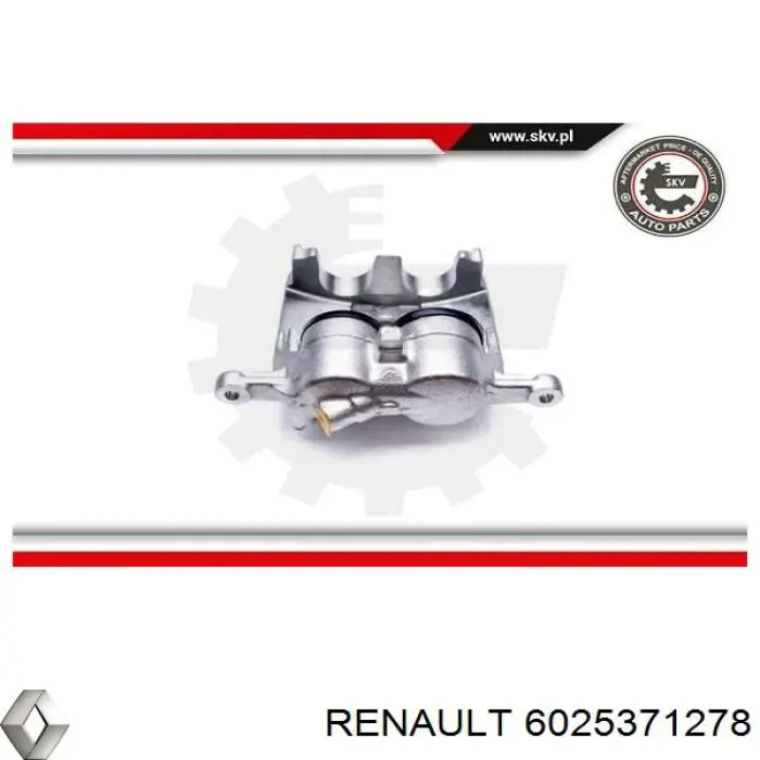 Супорт гальмівний, передній, правий Renault (RVI) 6025371278