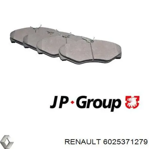 6025371279 Renault (RVI) колодки гальмівні передні, дискові