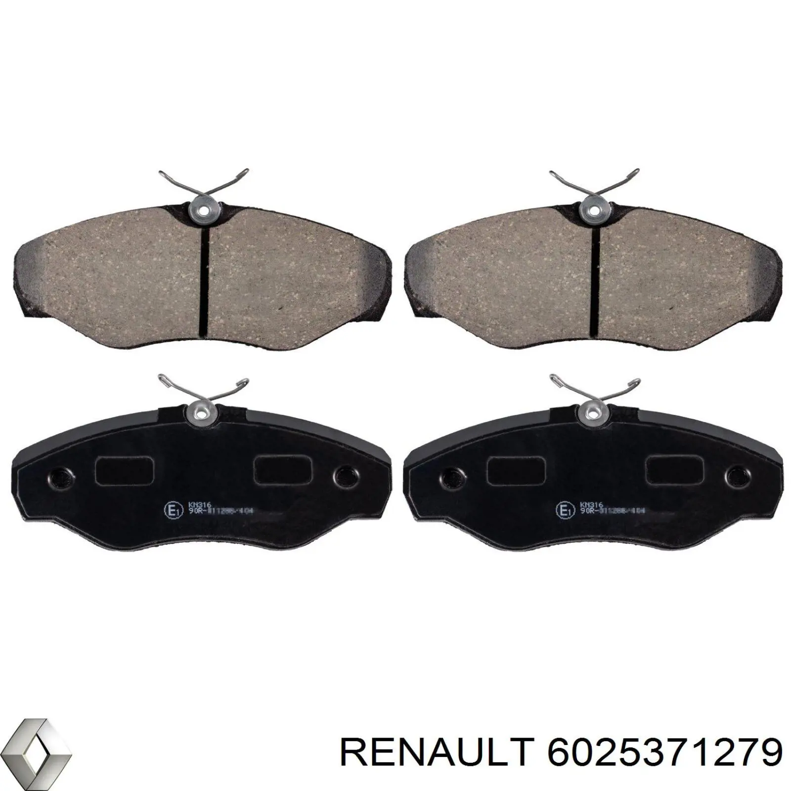 Гальмівні колодки Renault (RVI) 6025371279 ціна, від 22.78 USD