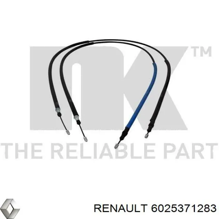 Трос ручного гальма, комплект на авто Renault (RVI) 6025371283 ціна, від 23.17 USD