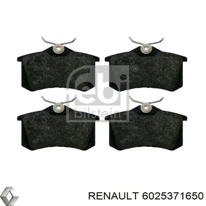 6025371650 Renault (RVI) колодки гальмові задні, дискові