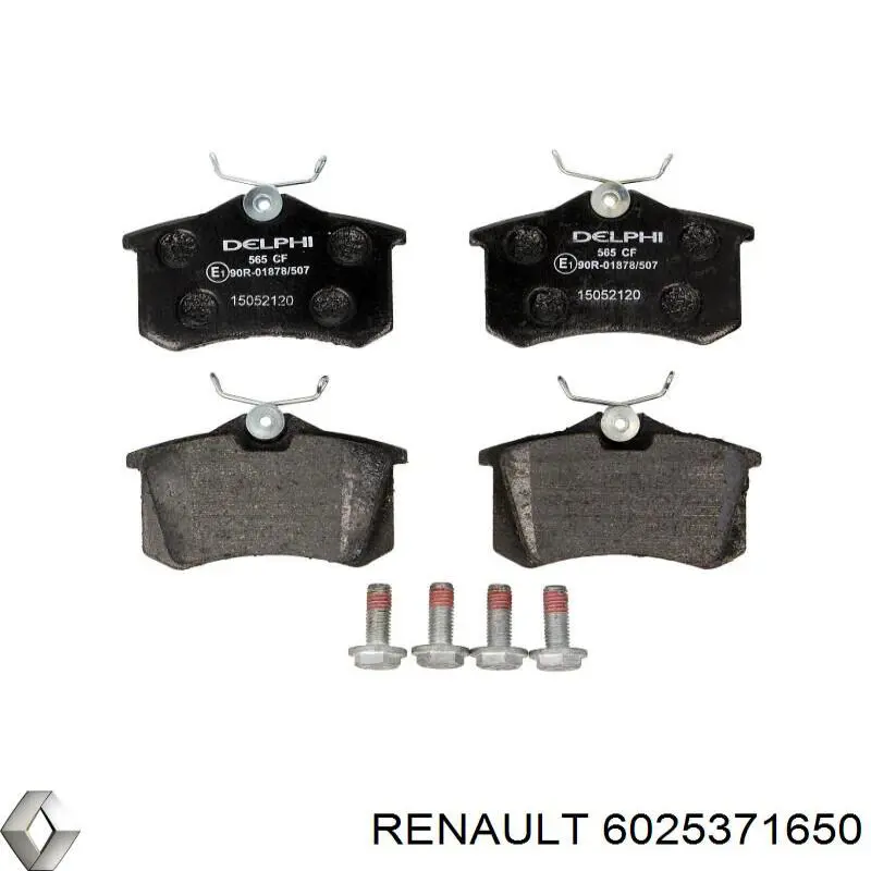 Задні гальмівні колодки Renault (RVI) 6025371650 ціна, від 17.58 USD