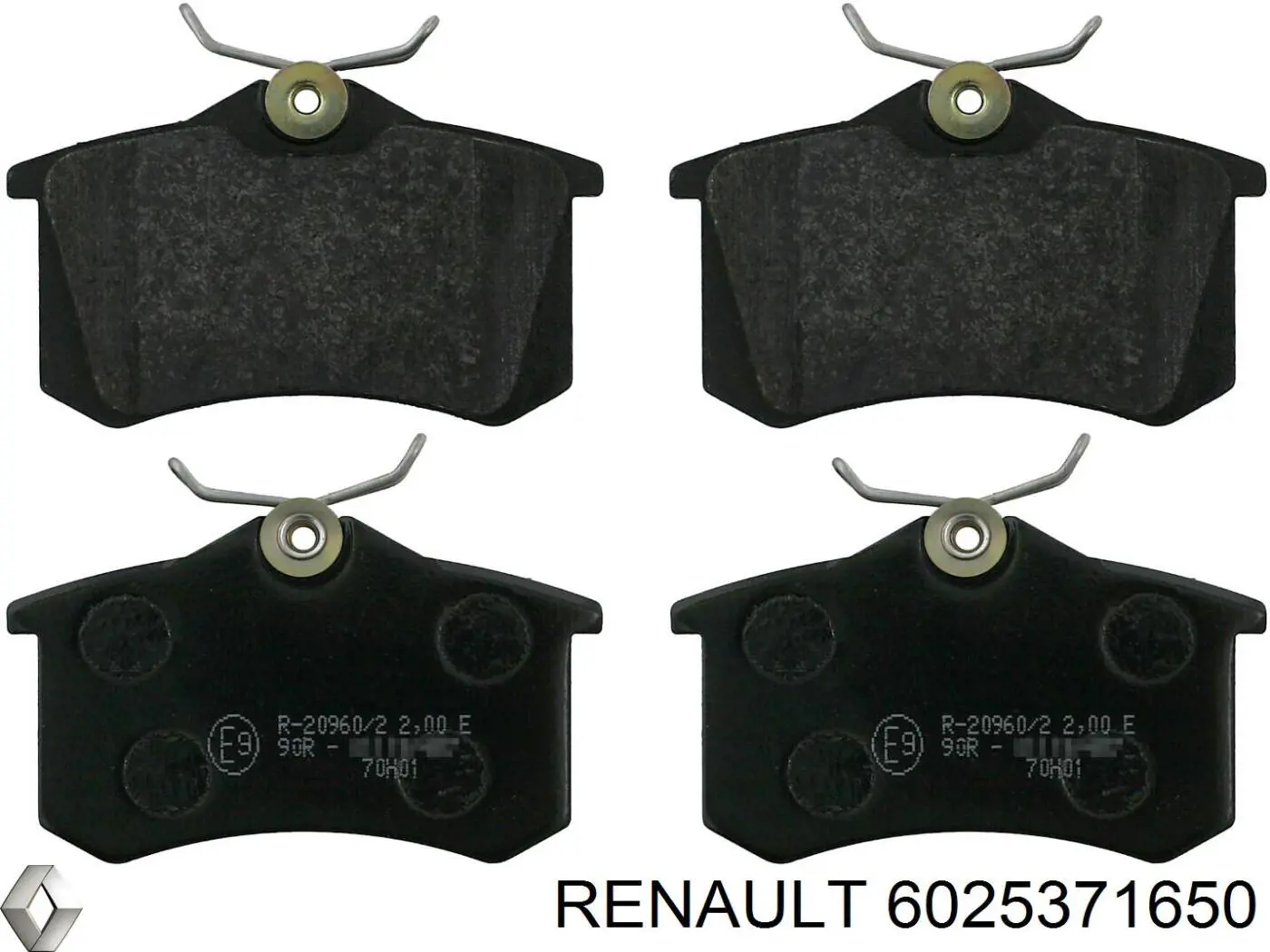 Купити 6025371650 Renault (RVI) Задні колодки