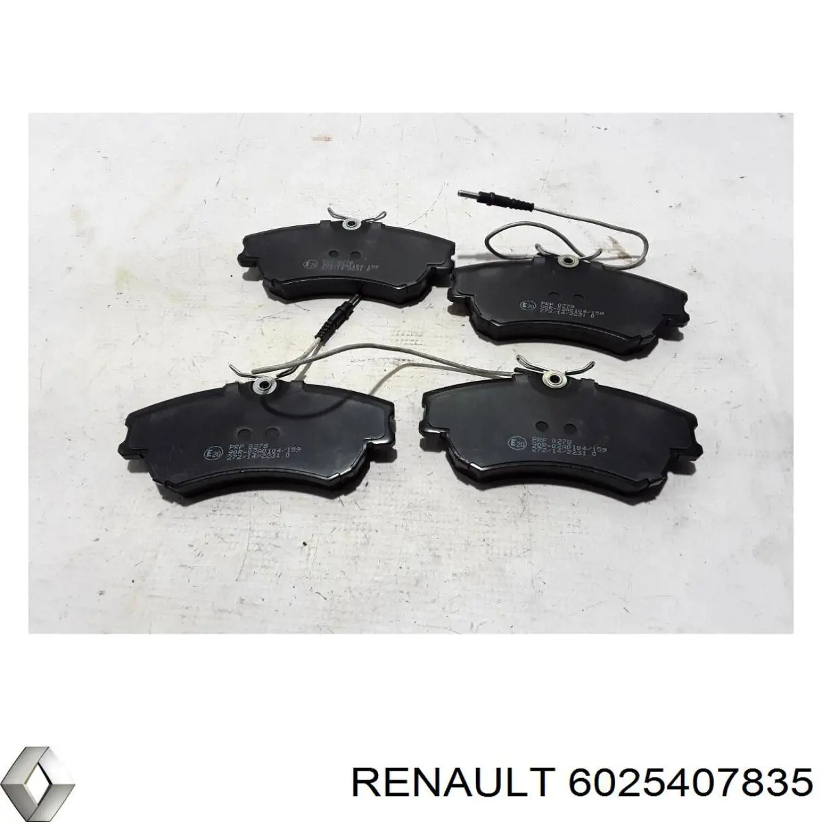 Колодки гальмівні передні, дискові 6025407835 Renault (RVI)