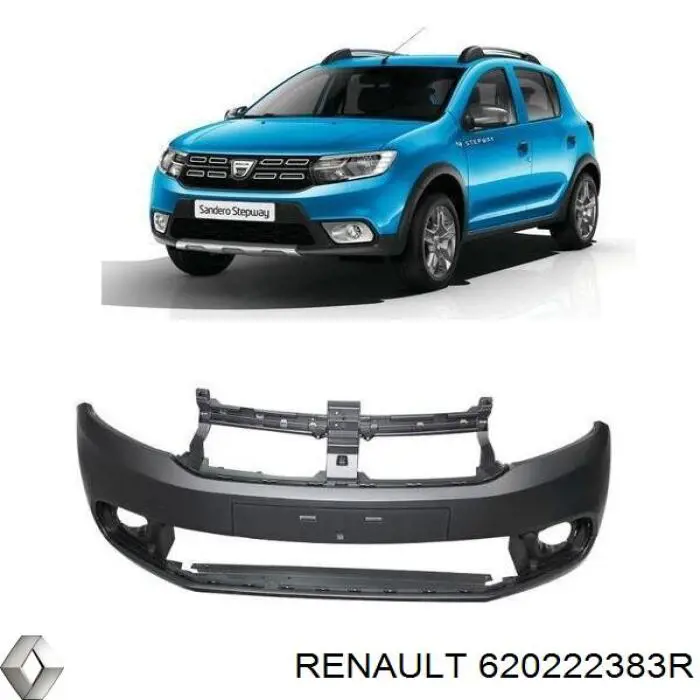 Купити 620222383R Renault (RVI) Буфер (бампер) передній