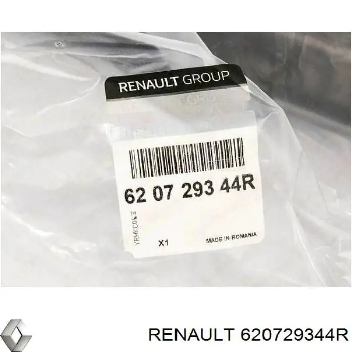 Купити 620729344R Renault (RVI) Накладка бампера переднього, центральна