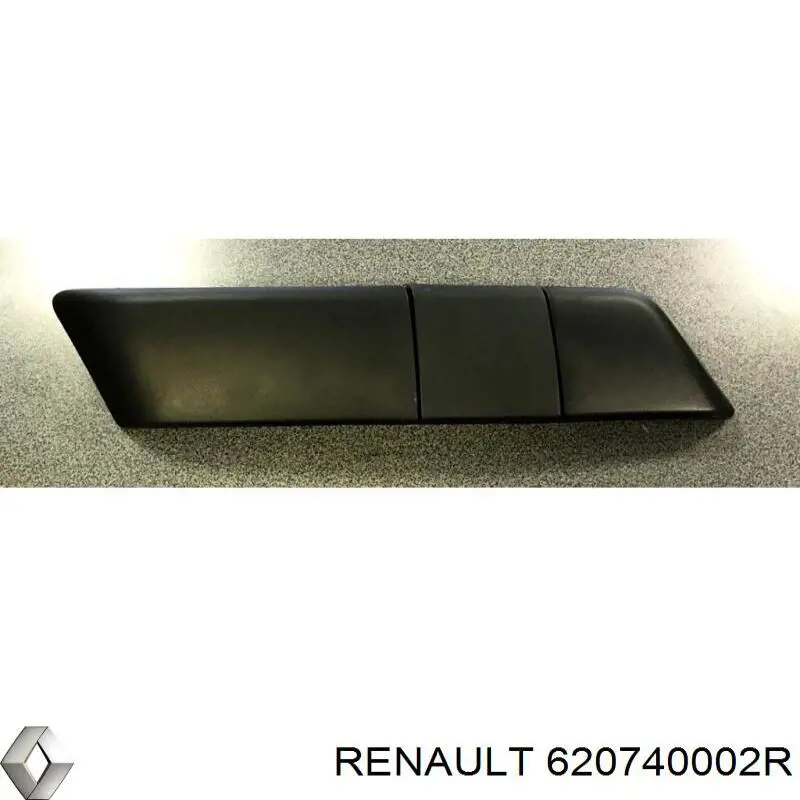 Молдинг решітки переднього бампера, правий 620740002R Renault (RVI)