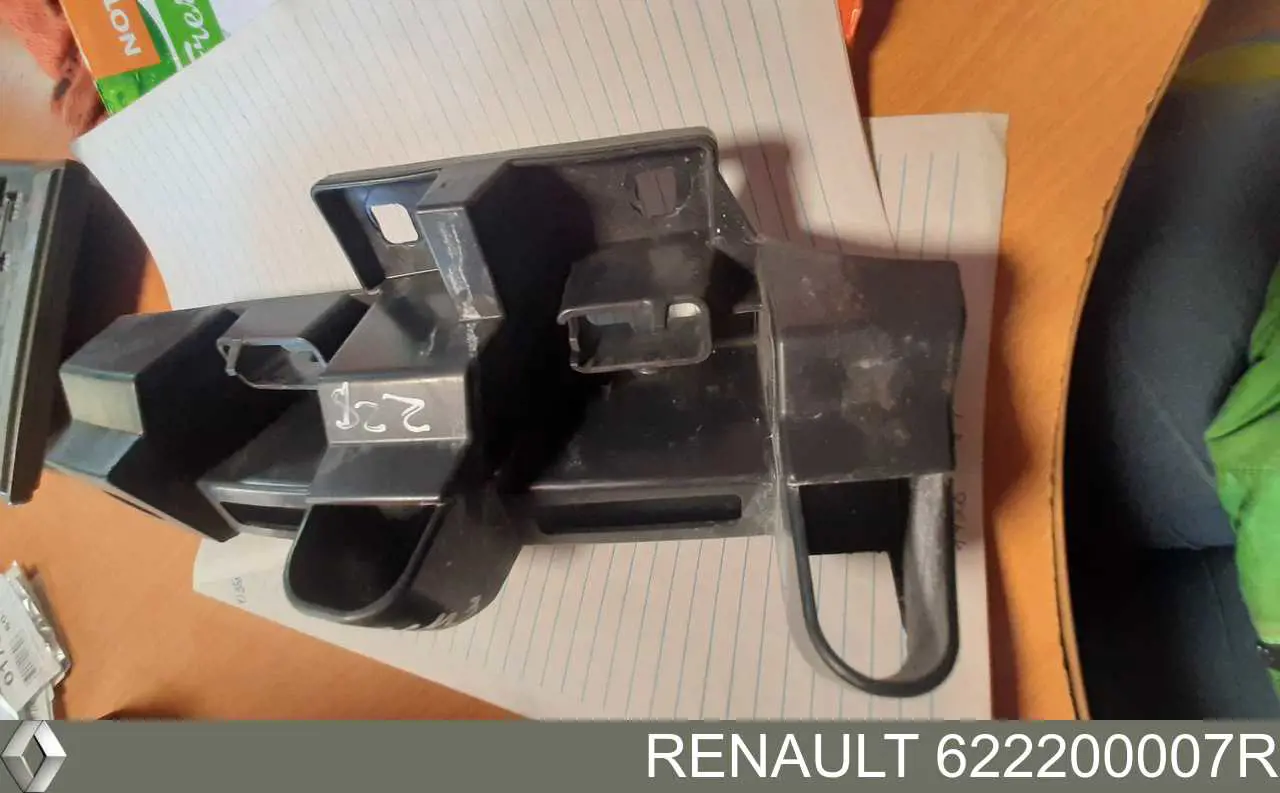 Кронштейн бампера переднього, правий 622200007R Renault (RVI)
