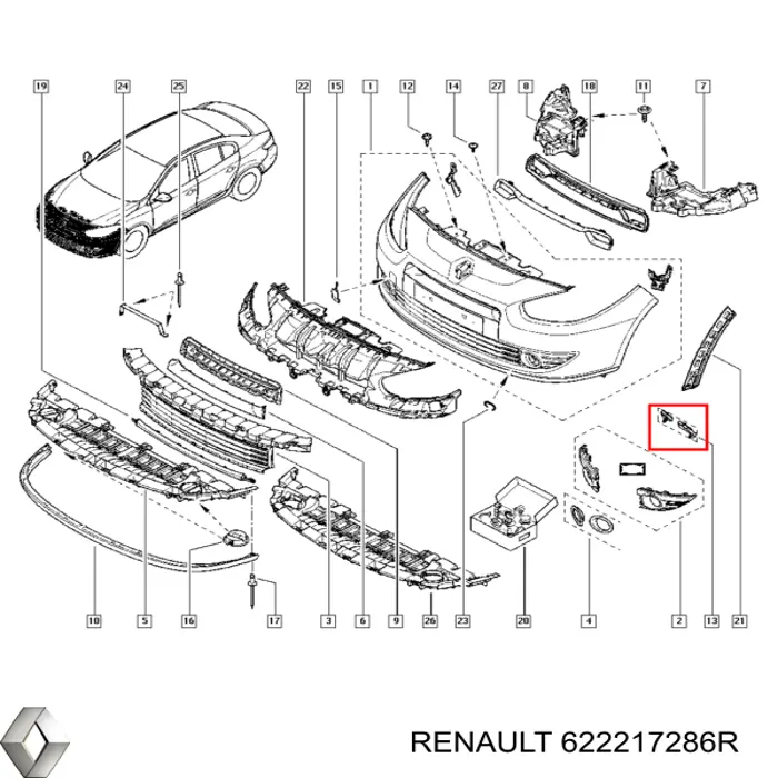 Комплект кронштейнів/кріплень переднього бампера Autotechteile 5050771 ціна, від 7.50 USD