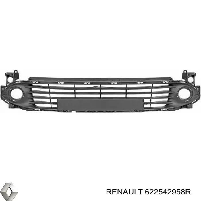 Купити 622542958R Renault (RVI) Решітка переднього бампера, центральна