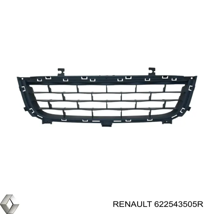 Решітка переднього бампера Renault Laguna 3 (KT0) (Рено Лагуна)