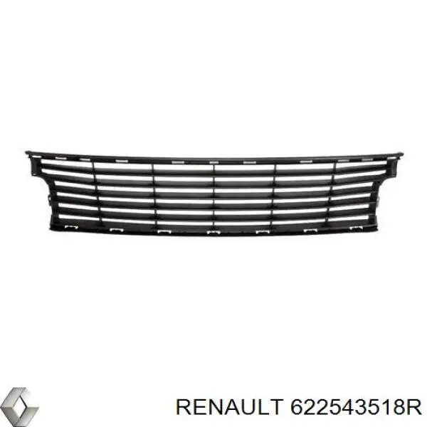 Решітка переднього бампера Renault (RVI) 622543518R ціна, від 81.66 USD