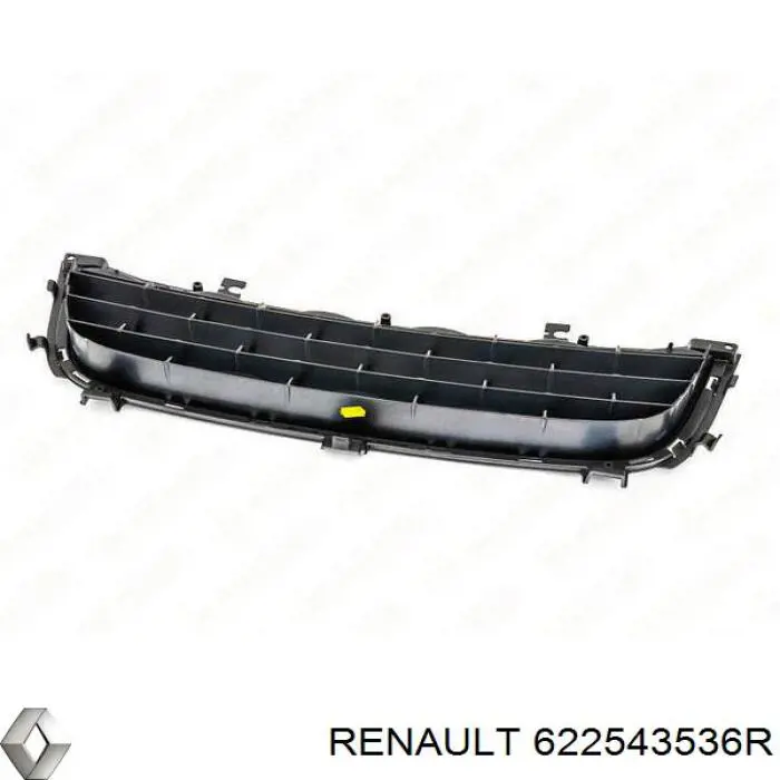 Решітка переднього бампера, центральна Renault (RVI) 622543536R ціна, від 149.80 USD