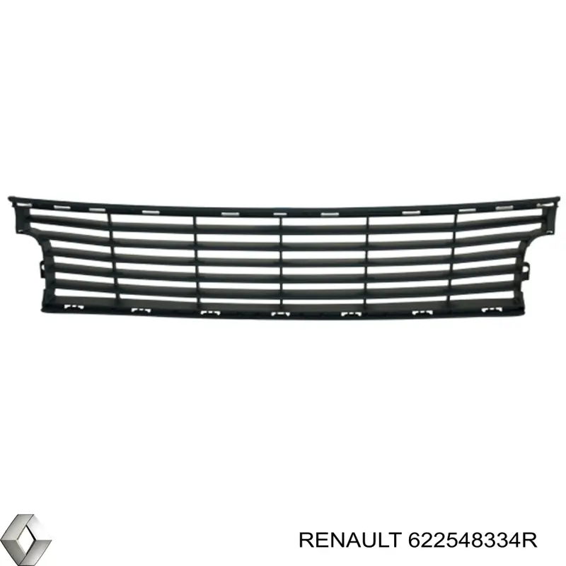 Решітка переднього бампера Renault (RVI) 622548334R ціна, від 194.48 USD
