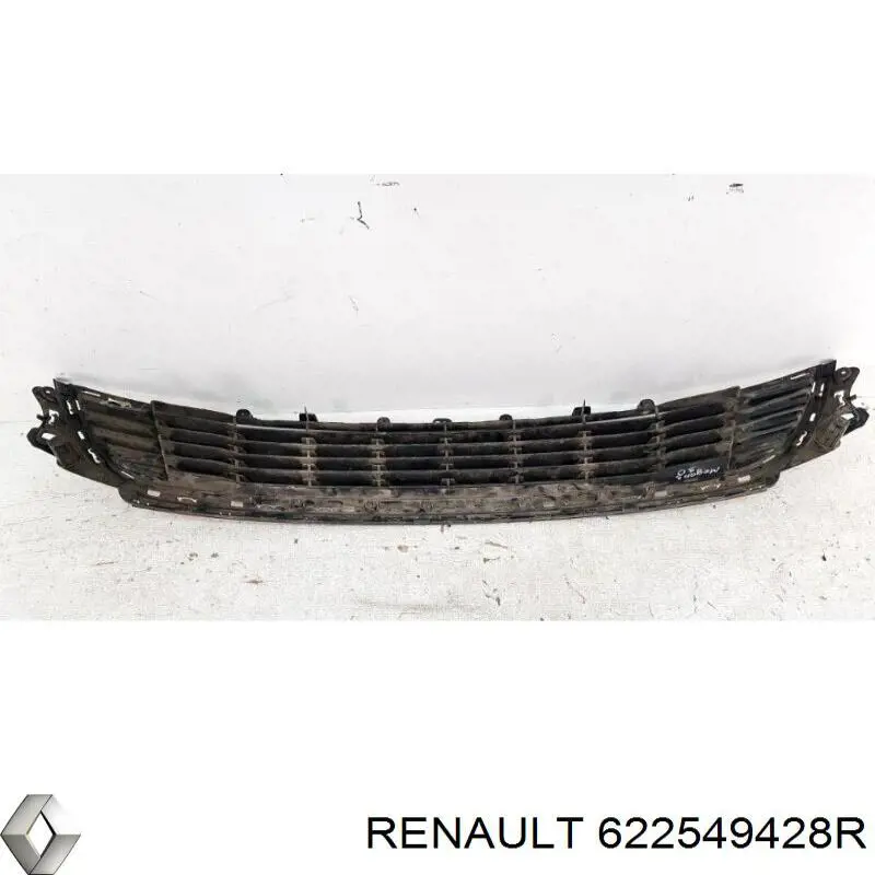 Решітка переднього бампера, центральна Renault (RVI) 622549428R ціна, від 69.43 USD